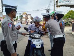 Razia Gabungan Ops Zebra Krakatau 2025, Polres Lampung Timur Sasar Peningkatan Disiplin Berlalu Lintas